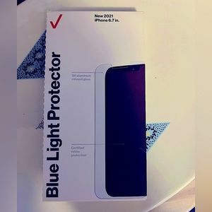 iPhone 13 max blue light screen protector - new in box. 6.7 in